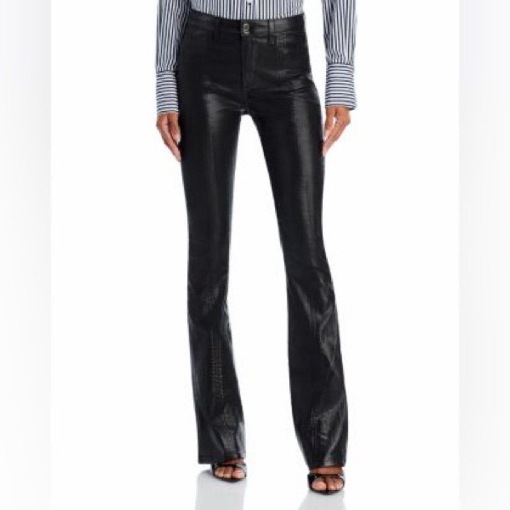 Ramy Brook Matilda Coated Flare Pants Size 25